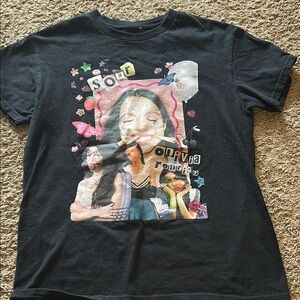 Black Graphic Kids T-Shirt